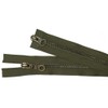 Reißverschluß Metall teilbar 2-Wege 80 cm kaki