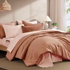 Monbix King Size Comforter Set - 7 Pieces Autumn Leaf
