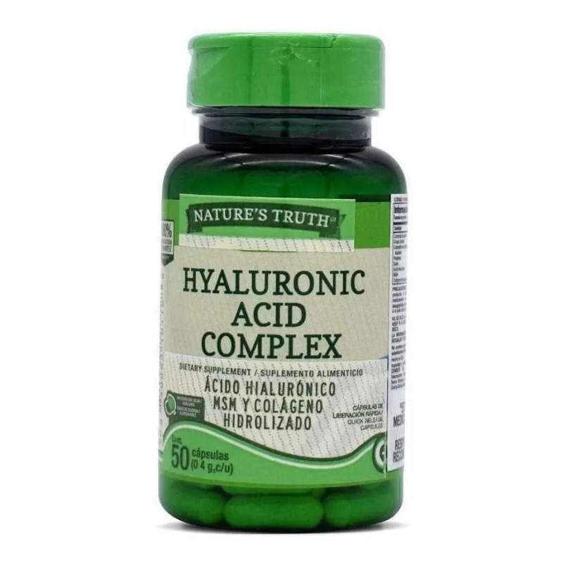 Nature´s Truth Ácido Hialurónico Complex Sabor Sin Sabor