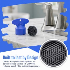 2 Pack Faucet Aerator Replacement Kit for Moen 137401, 1.5 GPM, 18.5MM