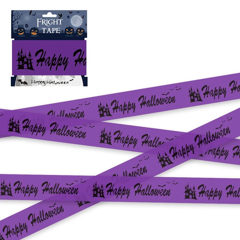 Happy Halloween Outdoor Banner – Pumpkin & Bat Polyester Backdrop