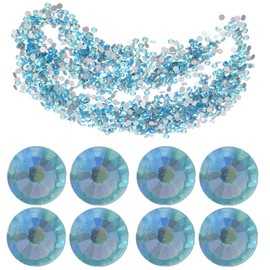 SEWACC 1440pcs Flatback Rhinestones for Nail Art Elegant Glass Charms for Decor Lightweight Ab Crystals for Nails Crafts and Accessories