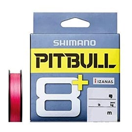 Shimano Pitbull 8+ PE Line, 164.0 yd (150 m), No. 0.8, Traceable Pink