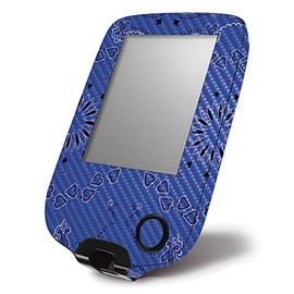 MightySkins Carbon Fiber Skin for Abbott Freestyle Libre 1 & 2 - Blue Bandana | Protective, Durable Textured Carbon Fiber Finish | Easy to Apply, Remove, and Change Styles | Made in The USA