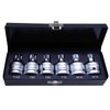 JEUCLEL 6PCS 3/4"Drive Torx Star & Spline Impact Socket Set,