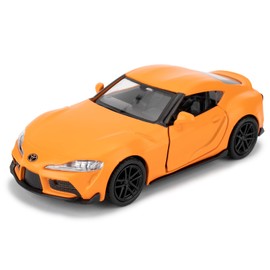 imtfzct 1/36 Toyota Supra Alloy Model Car, Toy Car with Pull Back Functio, Collecting and Decorating Model Toys, Car Gifts for Boys and Girls Orange