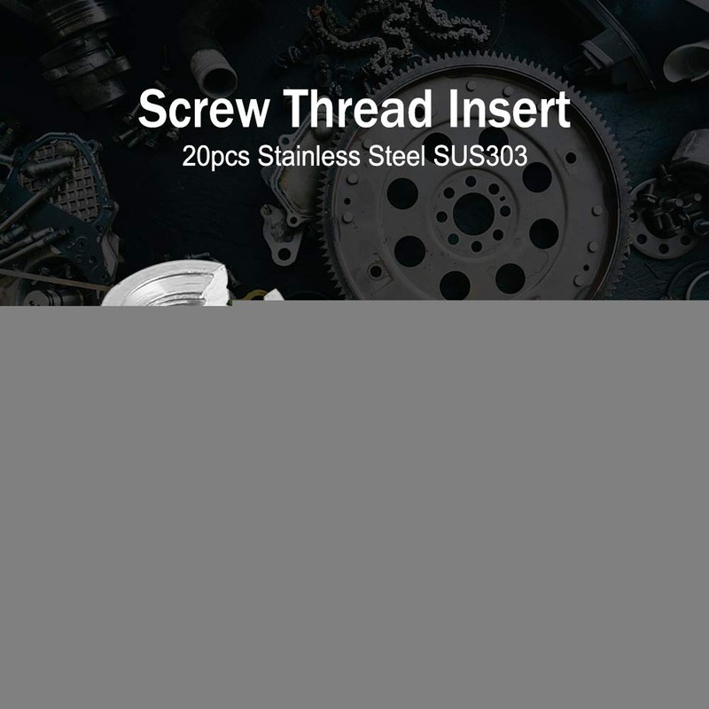 SUS303 Stainless steel Threaded Inserts M3 x 6mm Tapping Tapping