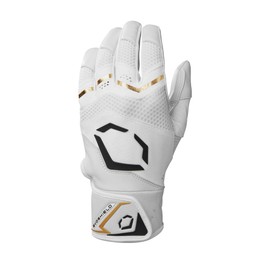 EvoShield Carbyne Youth Batting Gloves - Team White, Youth Medium