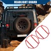 Hihaha Headlight Guard for Jeep Wrangler 2007-2017 / Front/Durable /
