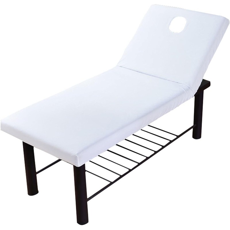 Yunzhou Massage Table Sheets, Massage Bed Cover with Face Hole,