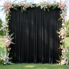 Black Backdrop Curtains 10 ft X 10 ft Wrinkle Free
