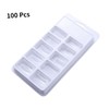Healeved Diy Set 100pcs False Nail Tips 10 Sizes No