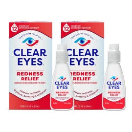 Clear Eyes Redness Relief Promo Pack Gotas Ojos Rojos 2x15ml