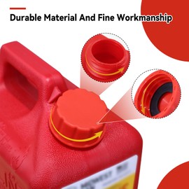 Niwicka 5 Gallon Gas Can Cap Replacement, Coarse Thread Gas Cap for Gasoline, Portable Gas Tank Lid for 5+ Gallon Plastic and Metal Gas Cans, Includes Spout Replacement Old Style(Pack of 4)