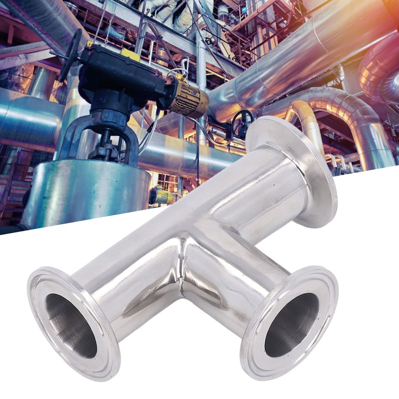 Pipe Tee Fitting 304 Stainless Steel Quick Connect Tube Joint