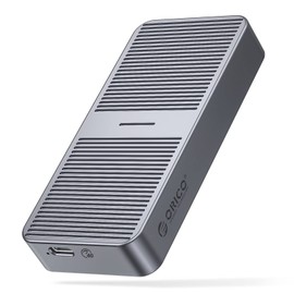 ORICO - Carcasa SSD NVMe de 40 Gbps, adaptador M.2 a USB-C para NVMe M-Key 8TB SSD Max, funda externa M2 de aluminio, compatible con Thunderbolt 3/4 USB3.2/3.1/3.0/Type - M224 gris
