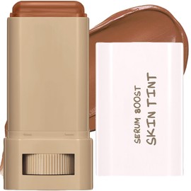 Tnoctuh Tinted Moisturizer Stick Serum for Boost Skin Tint, Solid Tinted Moisturizing Foundation Stick, Multiuse Solid Beauty Balm for Contour Concealer and Foundation, Natural Makeup