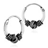 NKlaus Pair of 925 Sterling Silver Celtic Gothic Creole Earrings