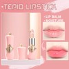 UKKQES Crystal Flower Jelly Lipstick, Long Lasting Nutritious Lip Balm