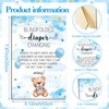 Seeloowy 17 Pcs Baby Shower Game Supplies for Blindfold Diaper
