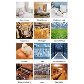 Luminea Home Control Hygrometer digital Mini: 2er-Set Thermometer & Hygrometer mit Bluetooth & App, wetterfest, IP65 (Smarte Thermometer mit App, Digitale mit Bluetooth)