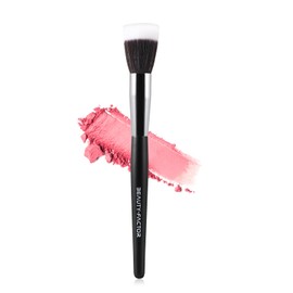 Blush Brush for Cheeks, 18CM Loose Powder Brush Air Contour Makeup Brushes With Fluffy Synthetic Bristles & Large Handle for Face Cosmetic Powder, Bronzer, Setting & Pressed Powder