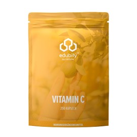 edubily nutrition® Vitamin C Capsules 500 mg - Vitamin C Complex of Buffered Vitamin C as Calcium Ascorbate and Fat-Soluble Vitamin C as Ascorbyl Palminate - 250 Capsules