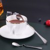 Serving Spoons Stainless Steel 4pcs Hanging Coffee Spoons, Bending Handle