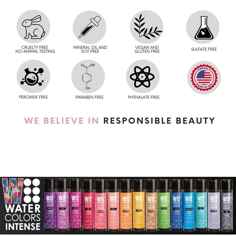 Watercolors Champú de color intenso 8.5 oz (plata)