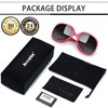 Oversized Rose Red Sunglasses Polarized, Ladies Full Coverage Sun Glasses,