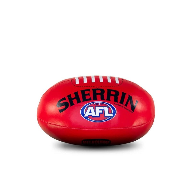 Melbourne Demons AFL Footy Sherrin PVC Soft Footy 20cm