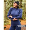 Merino Wool Base Layer Women - 100% Merino Half Zip
