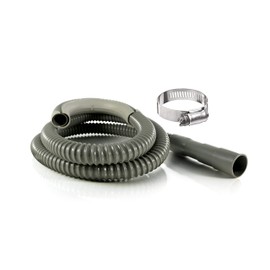 K&J 6ft Heavy-Duty Washing Machine Drain Hose With Clamp - Industrial Grade Polypropylene Discharge Hose for Washing Machines - Fits Up To 1-1/4 Inch Drain Outlets