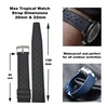 Max Tropical Vintage Style FKM Rubber Divers Replacement Watch Strap