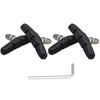 TIKBRO Bike Brake Pads 2 Pairs with Hex Nuts V