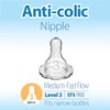 Dr. Brown's Natural Flow Level 3 Narrow Baby Bottle Nipple,