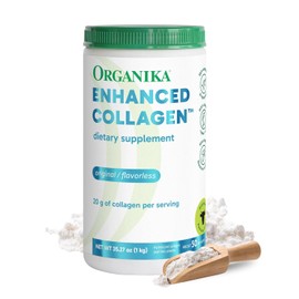Organika Colágeno Hidrolizado en Polvo Bovino Grass-Fed Sin Sabor 1 kg | De res alimentada con pasto, libre de hormonas y antibióticos; sin gluten ni lácteos; insípido, ideal en agua, café o batidos