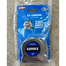 HART 2 New Hart 12” Chrome Tape Ruler