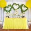 Yellow Tulle Table Skirt Tutu Table Cloths for Parties Baby
