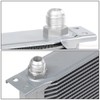 Auto Dynasty Universal Silver Aluminum 19-Row Engine Oil Cooler +