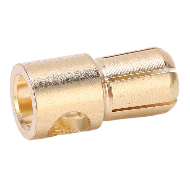10 Pcs 6mm Banana Plug Gold Plated Male Connector Adapter
