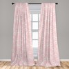 Ambesonne Owls Window Curtains, Pastel Owls and Little Birds on