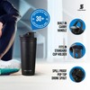 Ice Shaker Insulated Stainless Steel Shaker Bottle | 26oz, Black
