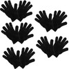 VALICLUD Guantes de Baño Exfoliantes Negros de Doble Cara -