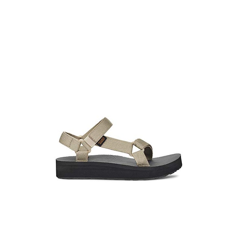 Teva Midform - Sandalias universales para mujer, Champán metálico, 6