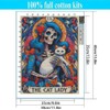 3 Pack Skull Stamped Cross Stitch Kits for Adults -