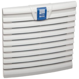 Rittal 3238200 Light Grey ABS TopTherm Fan Outlet Filter, 5-53/64" Width x 5-53/64" Height x 5/8" Depth