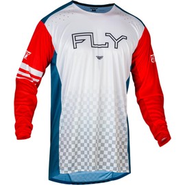 Fly Racing Rayce MTB/BMX Bicycle Jersey (Red/White/Blue, Youth Large)