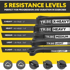 Long Resistance Bands for Working Out - Pull Up Assistance Bands Resistance Bands with Handles, Door Anchor - Stretch Bands for Exercise Bands Resistance Bands Set