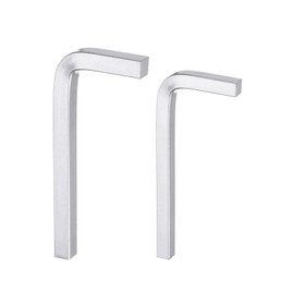 HARFINGTON 2pcs L-Shaped Square Head Wrench 8mm 10mm CR-V L-Key 4 Points Metric Bolt Wrenches Repairing Tool for Basic Home Repair DIY Project and General Applications